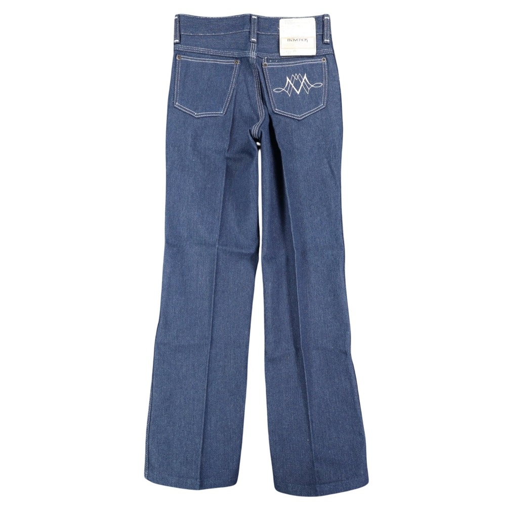 Maverick Straight Leg Jeans Boys 10 Reg Vintage Blue Cotton Blend Deadstock USA
